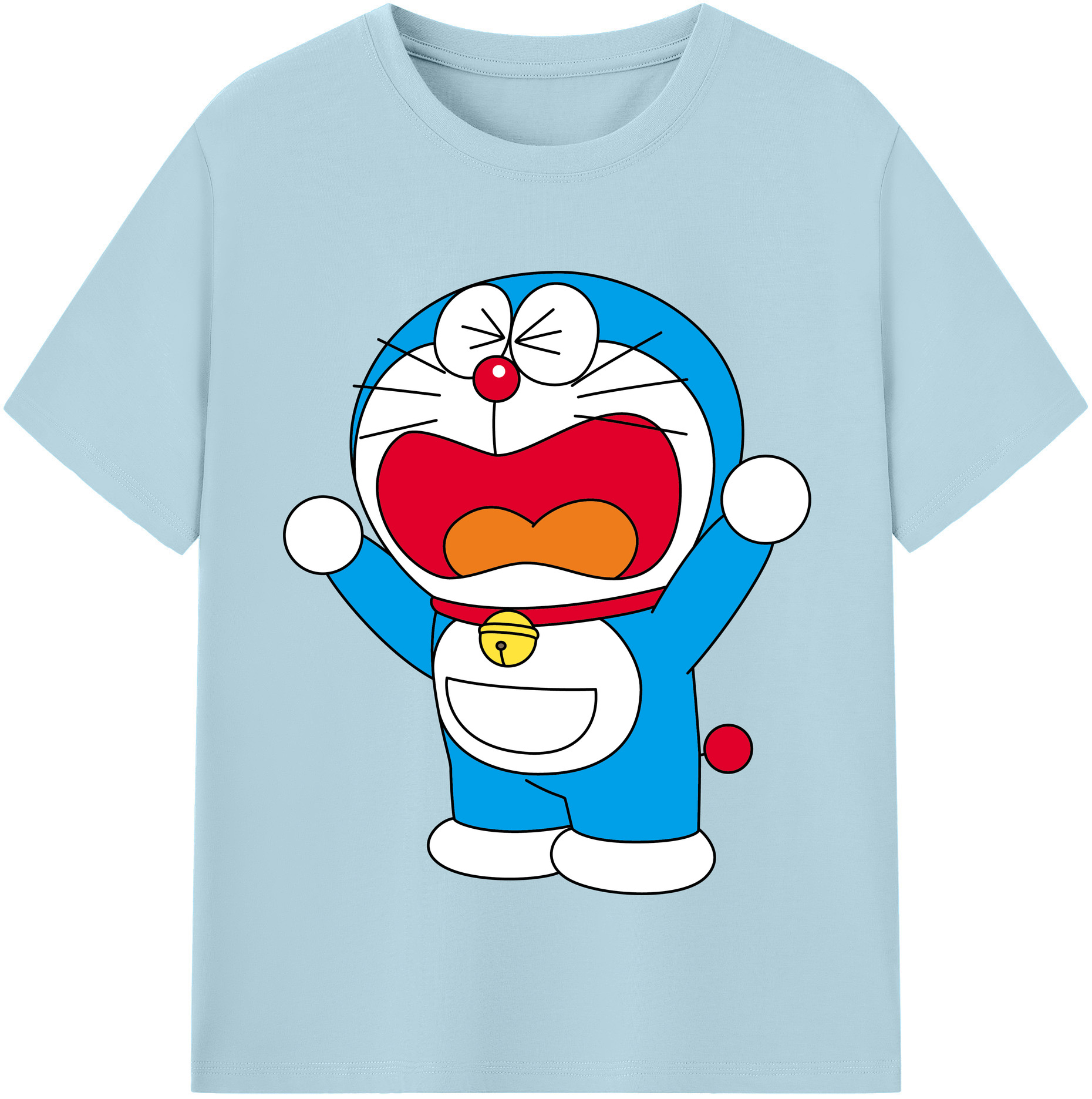 （画像用） ドラえもん Doraemon 綿100％半袖Tシャツ（フロントプリント）